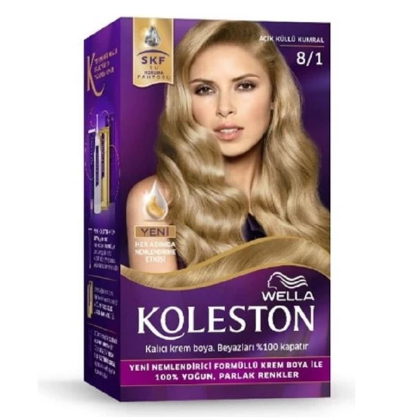 Koleston Kit Saç Boyası 8/1 Açık Küllü Kumral ürün görseli