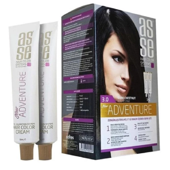 Asse Hair Color System Saç Boyası Koyu Kestane No: 3.00 ürün görseli