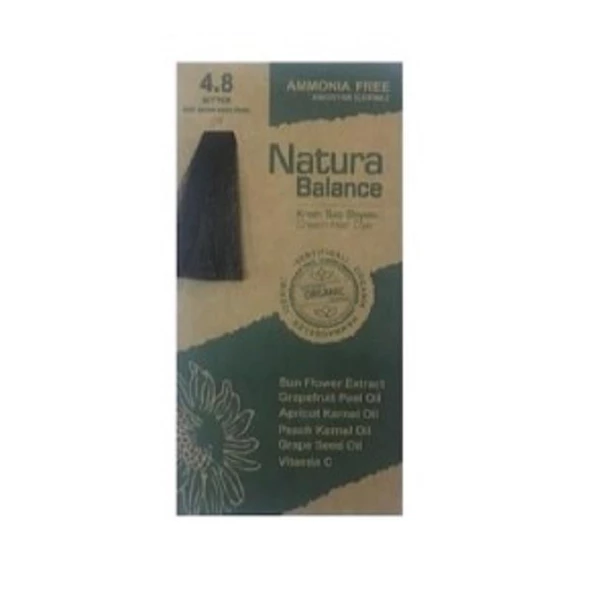 Natura Balance Organik Krem Saç Boyası 60 ml - 4.8 Bitter ürün görseli