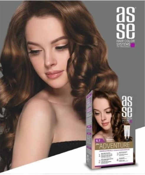 Asse Hair Color System Saç Boyası Fındık Kabuğu No: 6.70 - Resim 2
