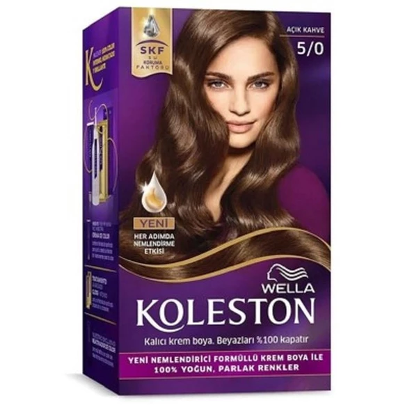 Koleston Kit Saç Boyası 5/0 Açık Kahve