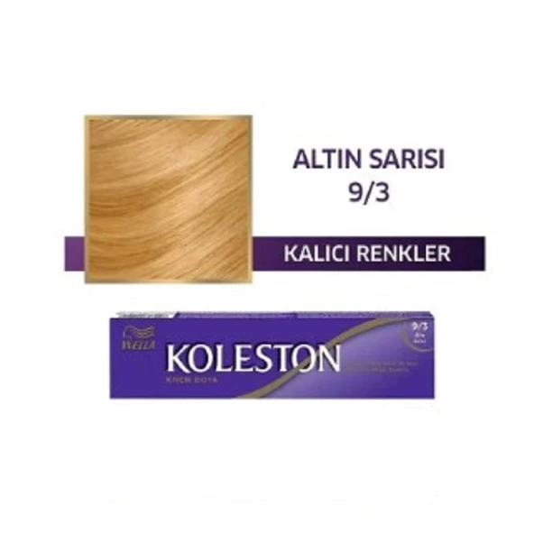 Koleston Tüp Boya 9/3 Altın Sarısı - 2