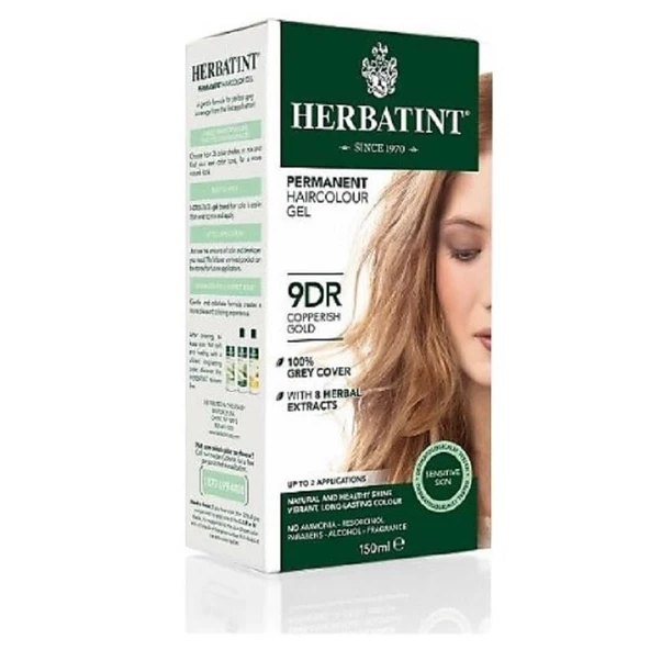 Herbatint Bitkisel Saç Boyası Copperish Gold Bakır Sarısı 9DR 150 ml - 2