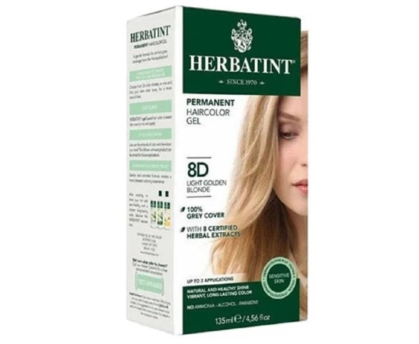 Herbatint Saç Boyası 8D Blond Clair Dore (Açık Altın Sarı) 150 ml - Resim 2