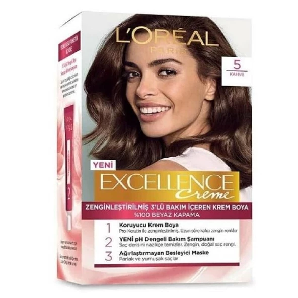 L'Oreal Paris Excellence Saç Boyası 5 Kahve