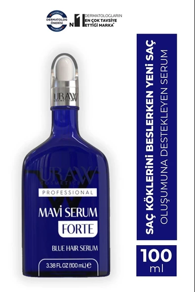 Uraw Cosmetics Blue Hair Serum Forte 100 ml - Resim 3