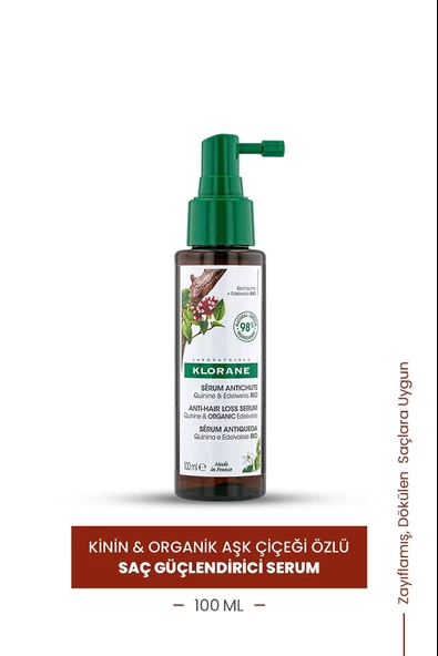 Klorane Kinin ve Organik Aşk Çiçeği Özlü Güçlendirici Saç Serumu 100 ml - 2