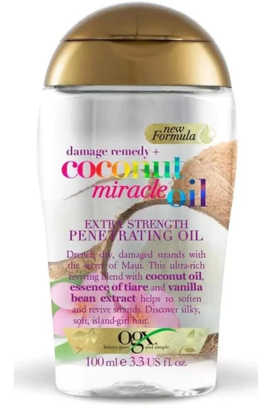 OGX Coconut Miracle Oil Saç Bakım Yağı 100 ml ürün görseli