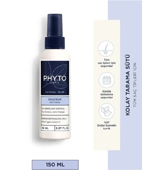 Phyto Softness Express Detangling Milk 150 ml - Resim 2