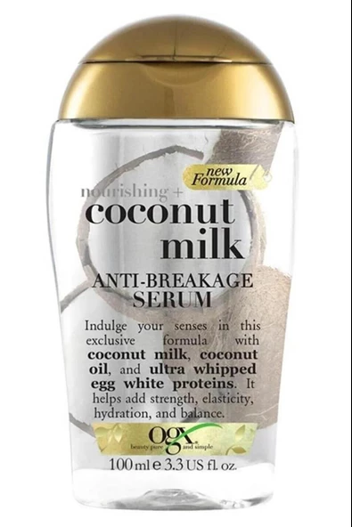 OGX Saç Serumu Coconut Milk Hindistan Cevizi Sütü Kırılma Karşıtı 100 ml - 3