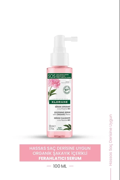 Klorane Organik Şakayık İçeren Yatıştırıcı Sos Saç Serum 100 ml ürün görseli