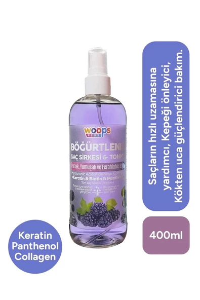 Woops Plus Böğürtlenli Saç Sirkesi & Toniği 400 ml ürün görseli