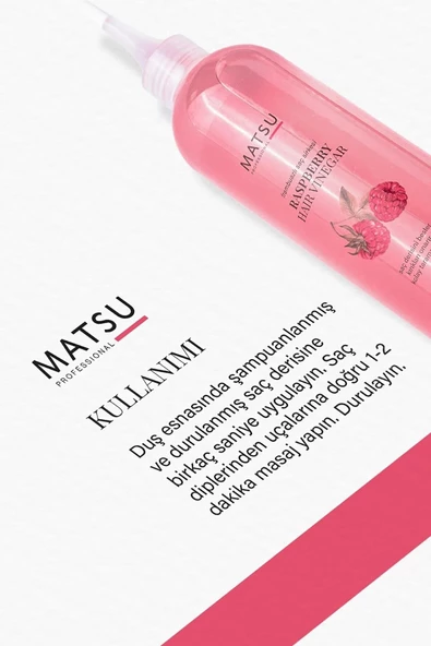 Matsu Frambuazlı Sirke Saç Toniği 400 ml - Resim 3