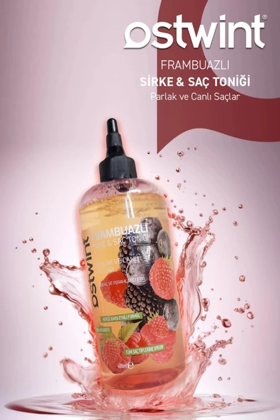 Ostwint Sirkeli ve Frambuazlı Saç Toniği 400 ml - Resim 2