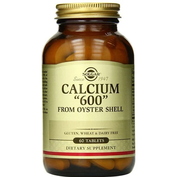 Solgar Calcium Oyster Shell 600 mg 60 Tablet