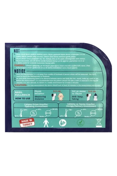 Nimomed HNK-TB-01 Temassız Kızılötesi Alından Ateş Ölçer - Resim 3