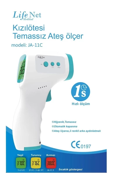 Life Net Temassız Ateş Ölçer JA/11C - Resim 2