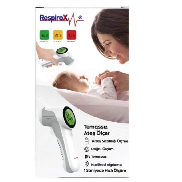 Respirox JM-01801 Temassız Ateş Ölçer - 3