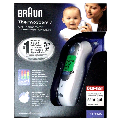 Braun ThermaScan 7 IRT 6520 Kulaktan Ölçer Dijital Termometre ürün görseli