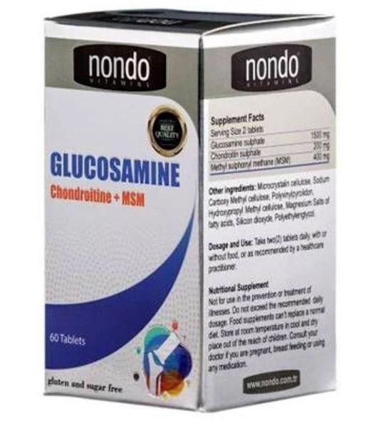 Nondo Glukozamin 60 Tablet ürün görseli