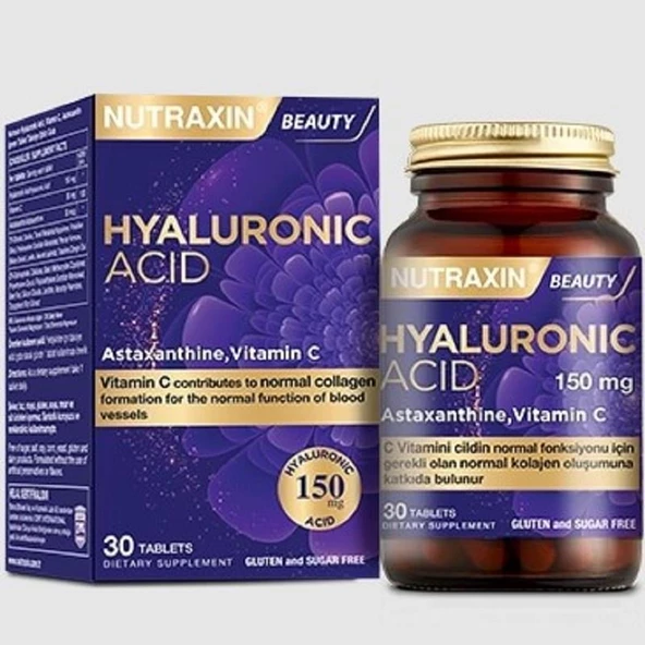 Nutraxin Beauty Hyaluronik Acid 30 Tablet ürün görseli