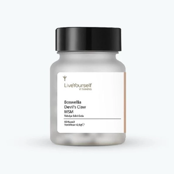 Live Yourself Boswellia Devil's Claw MSM 60 Kapsül ürün görseli