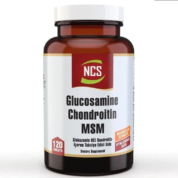 Ncs Glucosamine Chondroitin Msm Hyaluronic Acid Boswellia Serrata 120 Tablet ürün görseli