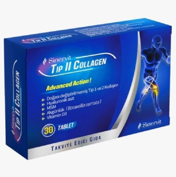 Sinervit Tip II Collagen 30 Tablet ürün görseli