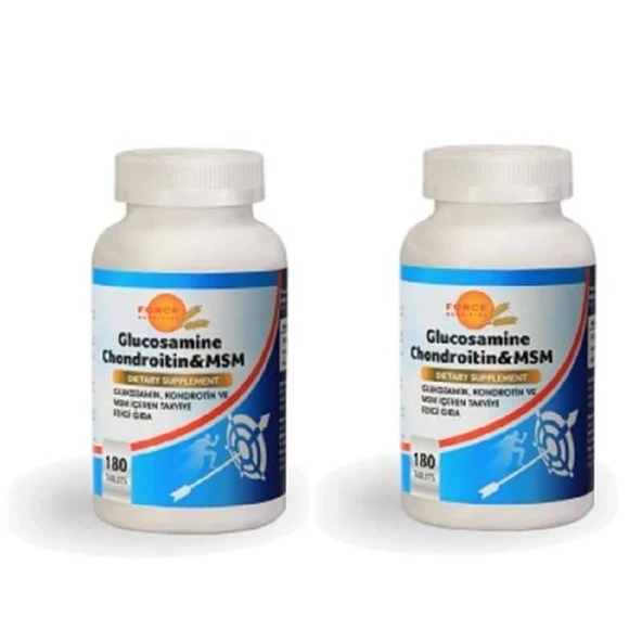 Force Nutrition Glucosamine Chondroitin & MSM 180 Tablet - 2 Adet ürün görseli