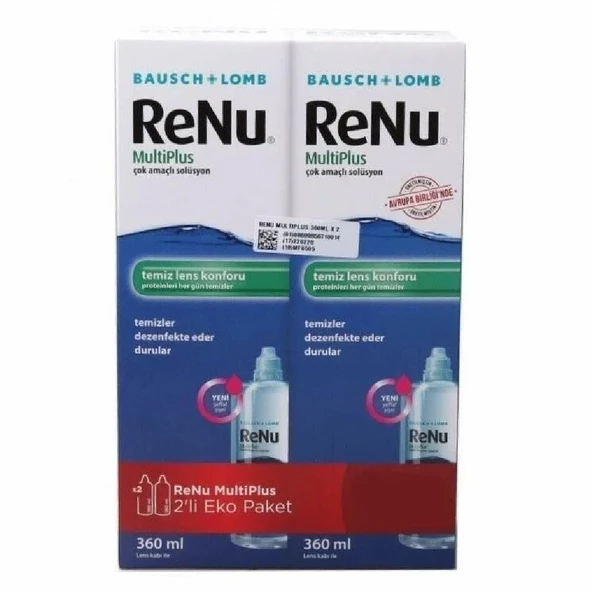 Renu Multiplus Lens Solüsyonu 360 ml 2'li (208 TL Etiketli) ürün görseli