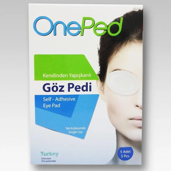 One Ped Kendinden Yapışkanlı Steril Göz Pedi 5'li