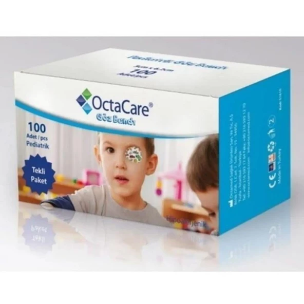 Octacare Çocuk Göz Pedi Erkek 100'lü