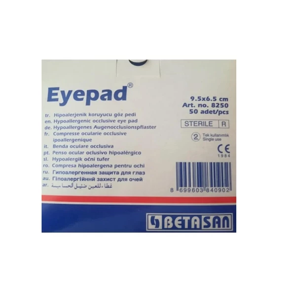 Betasan Göz Pedi 50'li 8250 ürün görseli