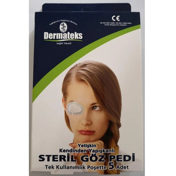 Dermateks Steril Göz Pedi Yetişkin 5'li ürün görseli