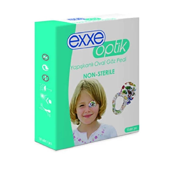 Exxe Optik Yapışkanlı Oval Göz Pedi Çocuk 5'li - Resim 2