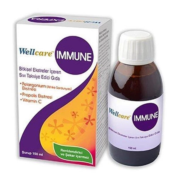 Wellcare Immune Şurup 150 ml ürün görseli