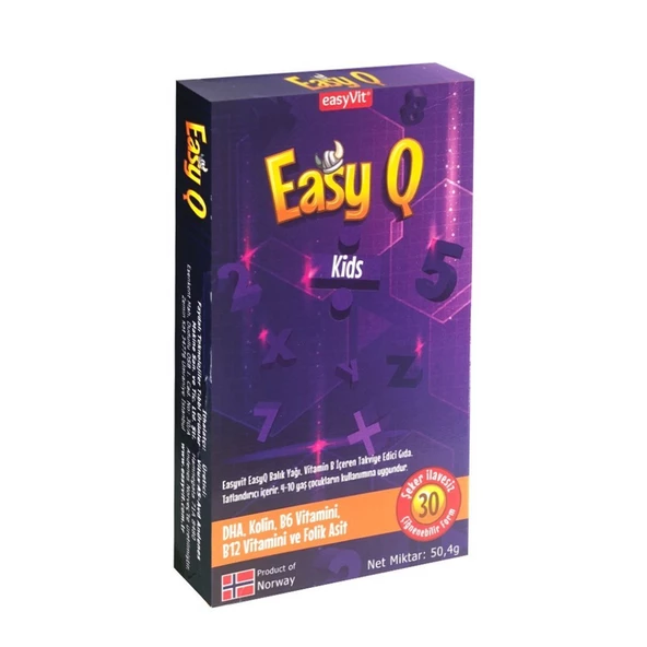 EasyFishoil Q 30 Çiğneme Tableti ürün görseli