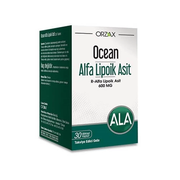 Ocean Alfa Lipoik Asit 600 mg 30 Tablet ürün görseli