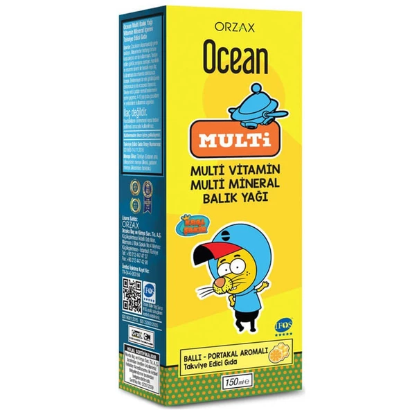 Ocean Multi Ballı Portakal Konsantreli Şurup 150 ml - Resim 2