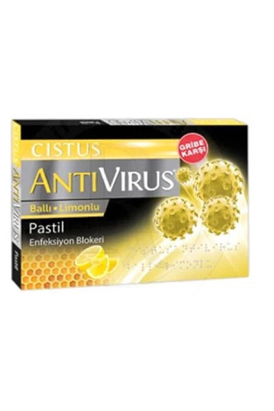 Cistus Antivirus Ballı Limonlu Pastil 10 Adet ürün görseli