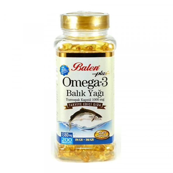 Balen Omega 3 Balık Yağı 1380 mg 200 Kapsül