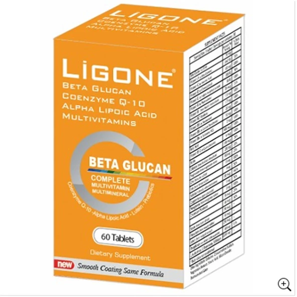 Ligone Beta Glucan Probiotic Multivitamin 60 Tablet ürün görseli