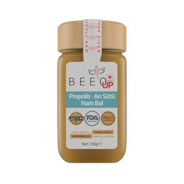 Bee'o Up Propolis+Ari Sütü+Ham Bal Yetiskin 190 Gr