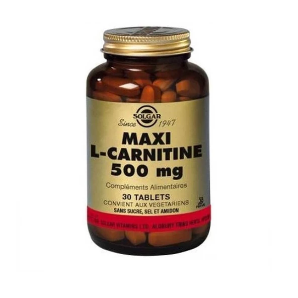 Solgar Maxi L-Carnitine 500 mg 30 Tablet