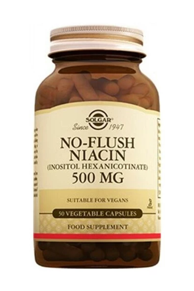 Solgar No Flush Niacin 500 mg 50 Kapsül ürün görseli