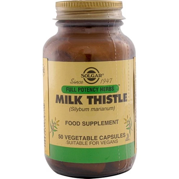 Solgar Milk Thistle 100 mg 50 Kapsül ürün görseli