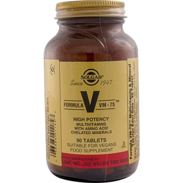 Solgar VM 75 Multivitamin 90 Tablet ürün görseli