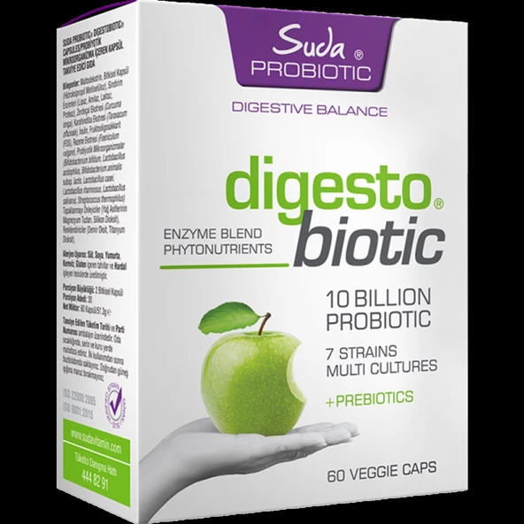 Suda Vitamin Probiotic Digesto Biotic 60 Kapsül ürün görseli