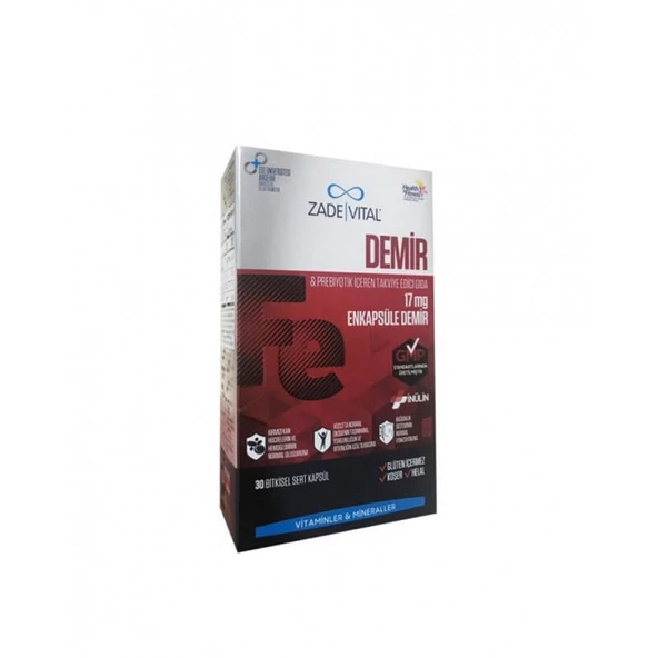 Zade Vital Iron Fe 30 Kapsül - Resim 2