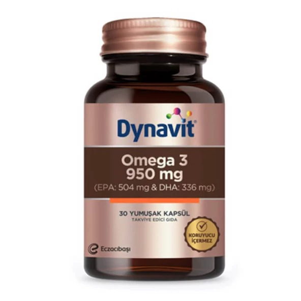 Dynavit Omega 3 950 mg 30 Yumuşak Kapsül ürün görseli